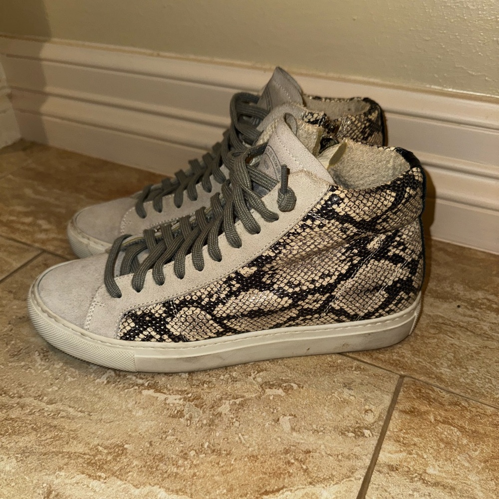 Women’s High top p448 snakeskin sneakers